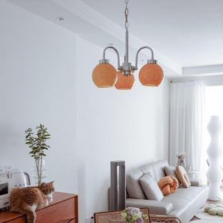 Lustra Lustre Boules en Verre Jaune