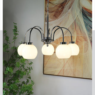 Lustra Lustre Boules en Verre Jaune