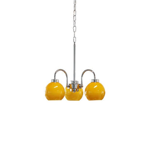 Lustra Lustre Boules en Verre Jaune