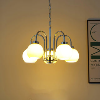 Lustra Lustre Boules en Verre Jaune
