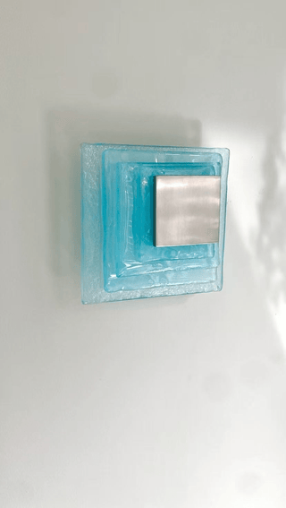 Cleo Verre Water Cube Cascade Applique Murale