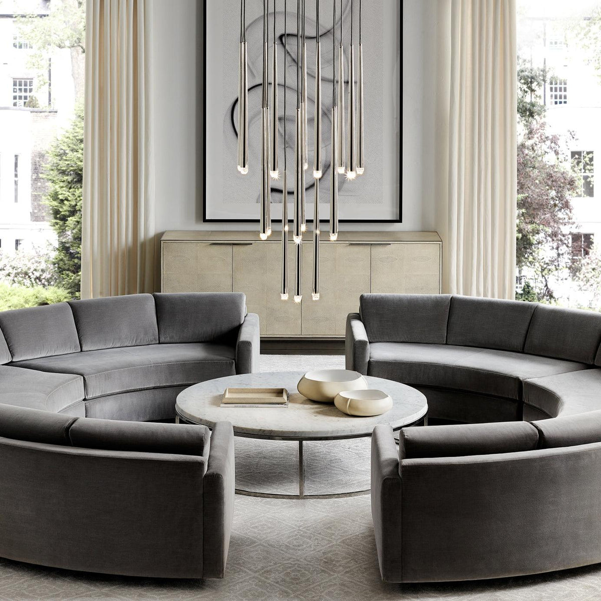 Larry Chandelier Crystal Brass Blackened Silver Staircase-Neutral Decor