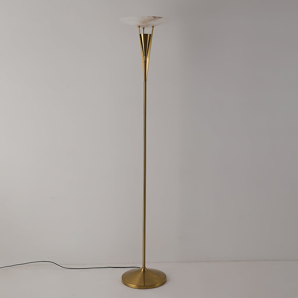 Veloros Lampadaire en Albâtre Cône