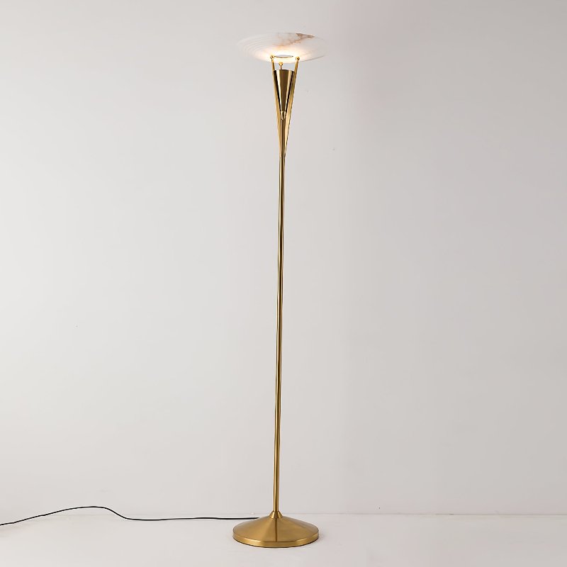 Veloros Lampadaire en Albâtre Cône