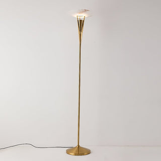 Veloros Lampadaire en Albâtre Cône