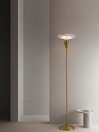 Veloros Lampadaire en Albâtre Cône