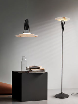 Veloros Lampadaire en Albâtre Cône