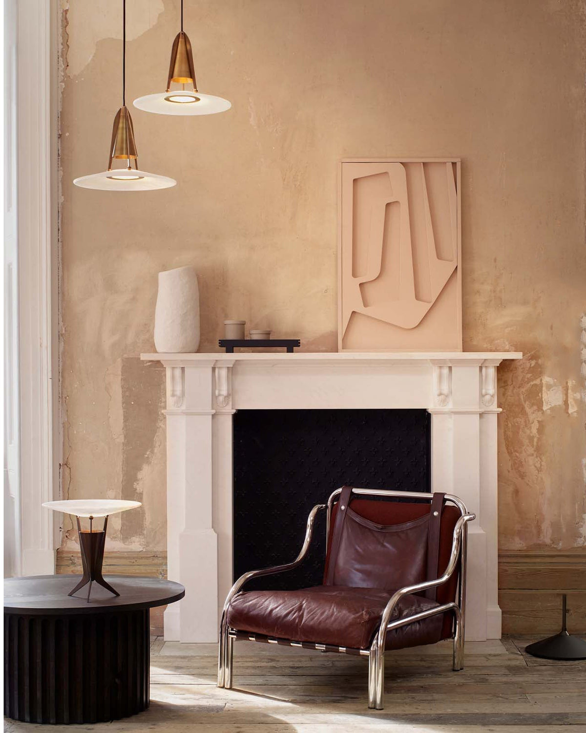 Halen Pendant Light Alabaster Fusion-Neutral Decor