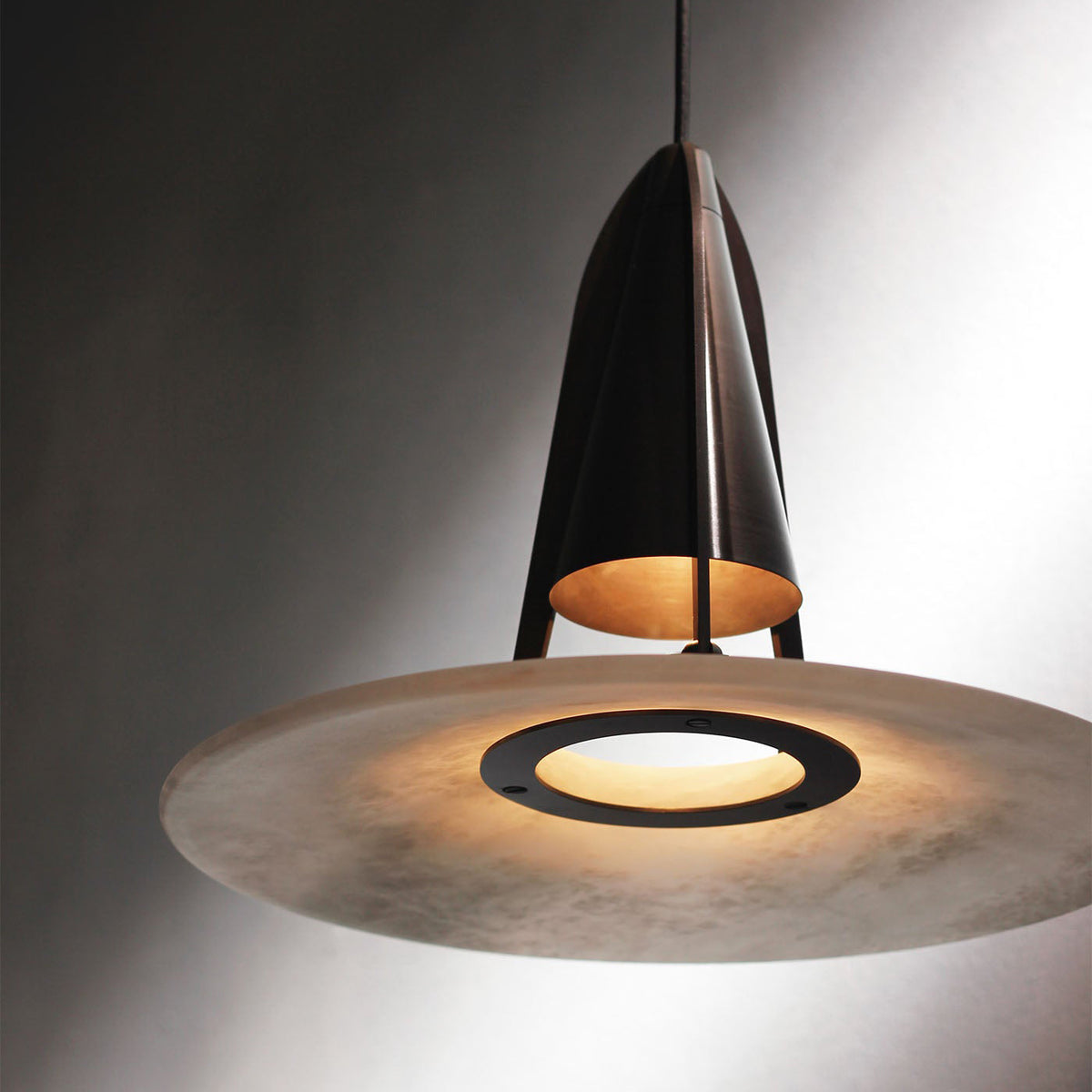 Halen Pendant Light Alabaster Fusion-Neutral Decor