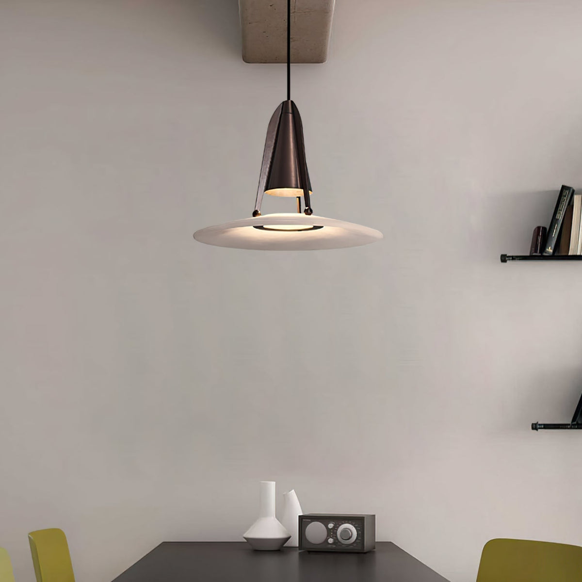 Halen Pendant Light Alabaster Fusion-Neutral Decor