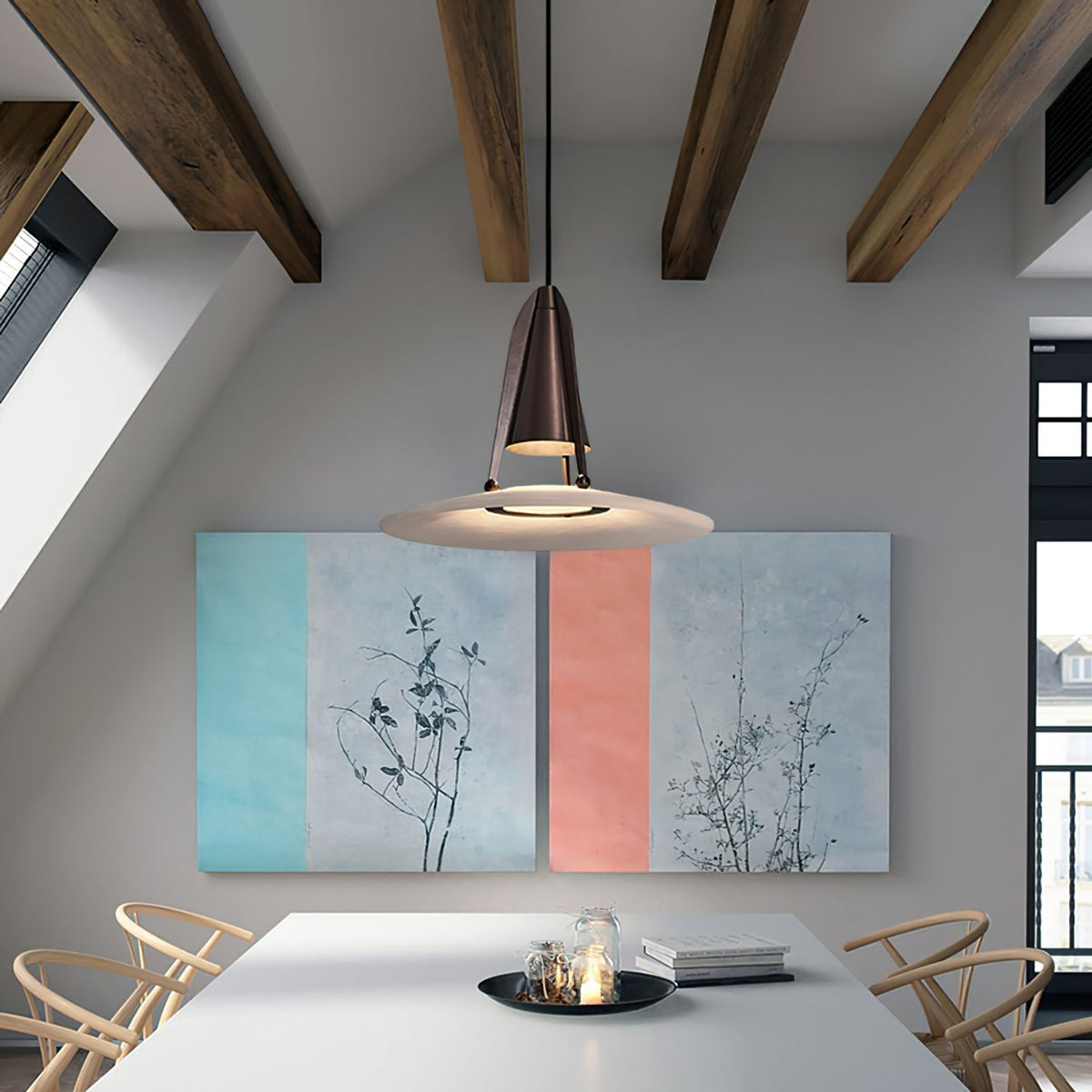 Halen Pendant Light Alabaster Fusion-Neutral Decor