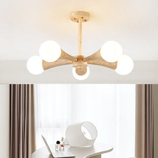 Arbor Travertine Chandelier-Neutral Decor