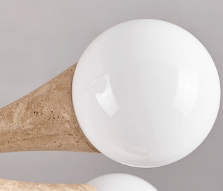 Arbor Travertine Chandelier-Neutral Decor