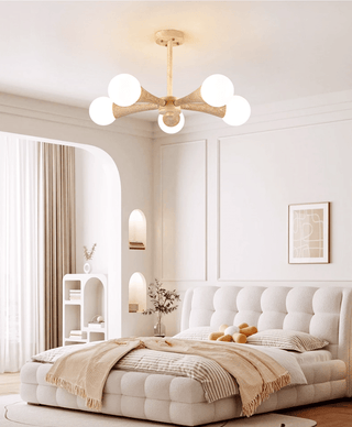 Arbor Travertine Chandelier-Neutral Decor