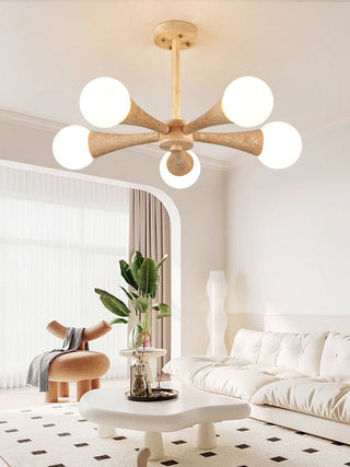 Arbor Travertine Chandelier-Neutral Decor