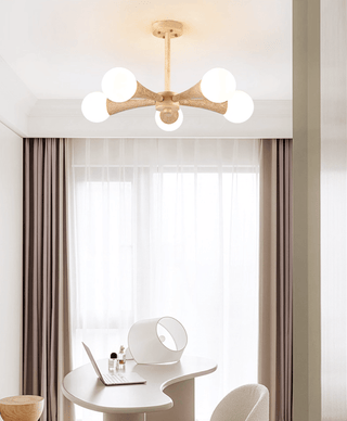 Arbor Travertine Chandelier-Neutral Decor