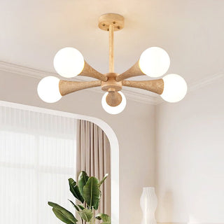 Arbor Travertine Chandelier-Neutral Decor