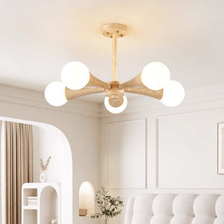 Arbor Travertine Chandelier-Neutral Decor