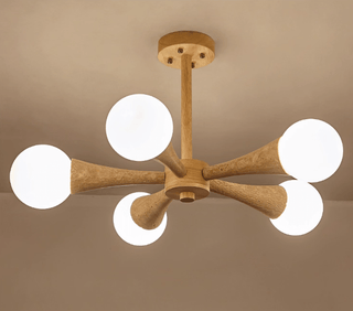 Arbor Travertine Chandelier-Neutral Decor