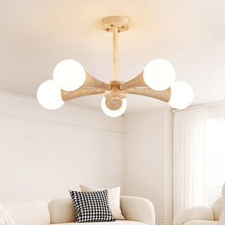 Arbor Travertine Chandelier-Neutral Decor