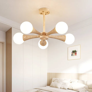 Arbor Travertine Chandelier-Neutral Decor