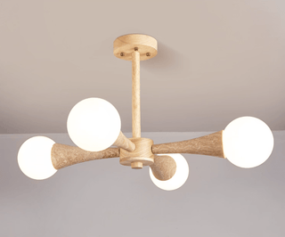 Arbor Travertine Chandelier-Neutral Decor