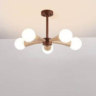 Arbor Travertine Chandelier-Neutral Decor