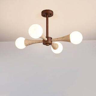 Arbor Travertine Chandelier-Neutral Decor