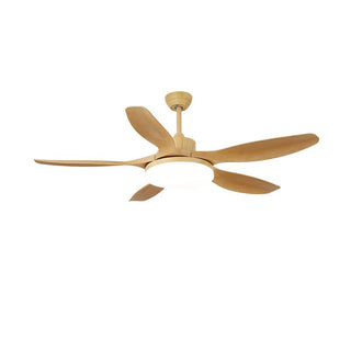 Plafonnier ventilateur Arysen minimaliste en bois