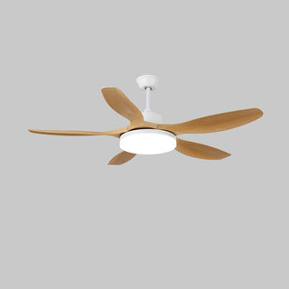 Plafonnier ventilateur Arysen minimaliste en bois