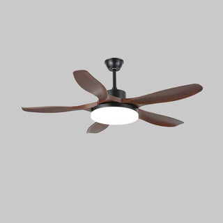 Plafonnier ventilateur Arysen minimaliste en bois