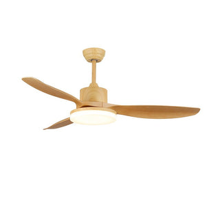 Plafonnier ventilateur Arysen minimaliste en bois
