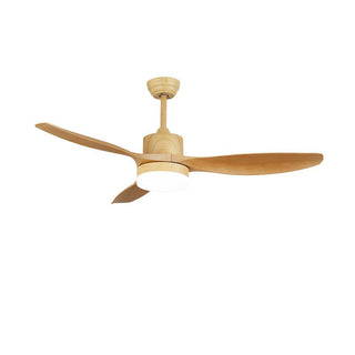 Plafonnier ventilateur Arysen minimaliste en bois