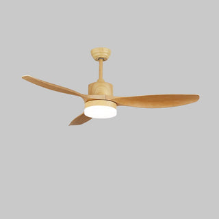Plafonnier ventilateur Arysen minimaliste en bois