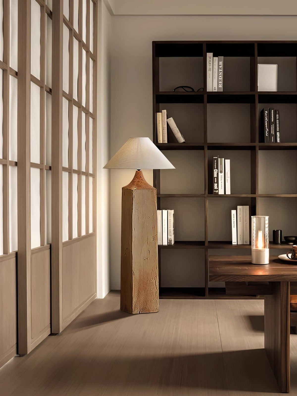 Rustica Lampadaire en Bois