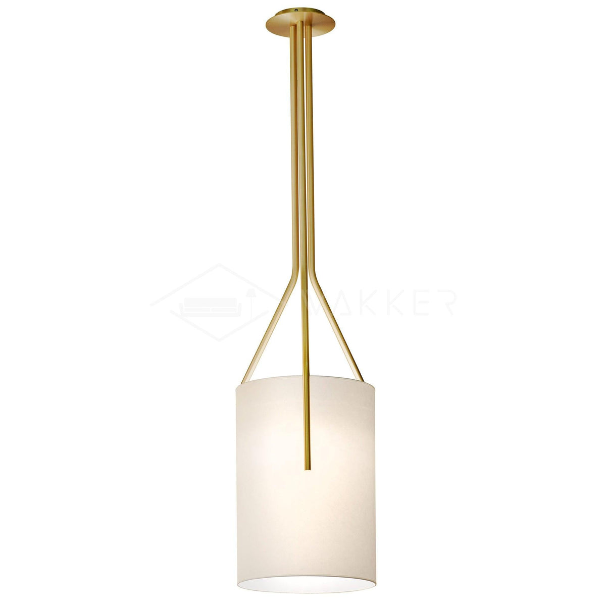 Elveira Lustre LED 3-Lumières Laiton Moderne