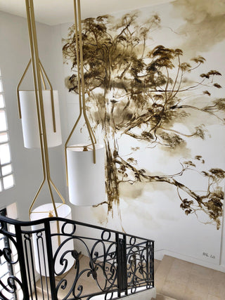 Lustra Lustre LED 3-Lumières Laiton Moderne