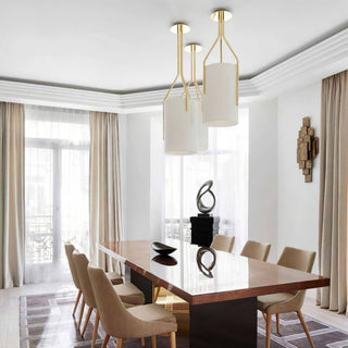 Lustra Lustre LED 3-Lumières Laiton Moderne