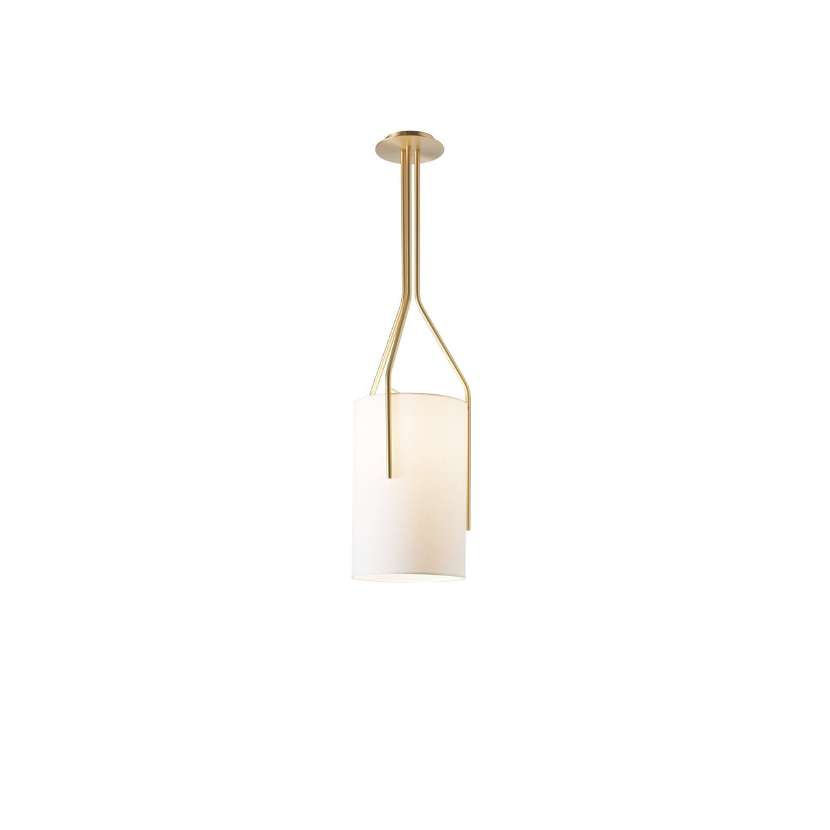 Elveira Lustre LED 3-Lumières Laiton Moderne