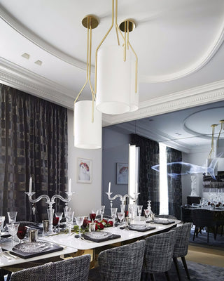 Lustra Lustre LED 3-Lumières Laiton Moderne