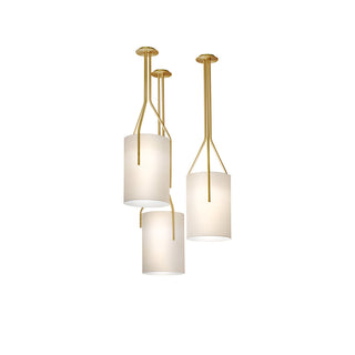 Lustra Lustre LED 3-Lumières Laiton Moderne