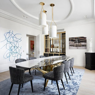 Lustra Lustre LED 3-Lumières Laiton Moderne
