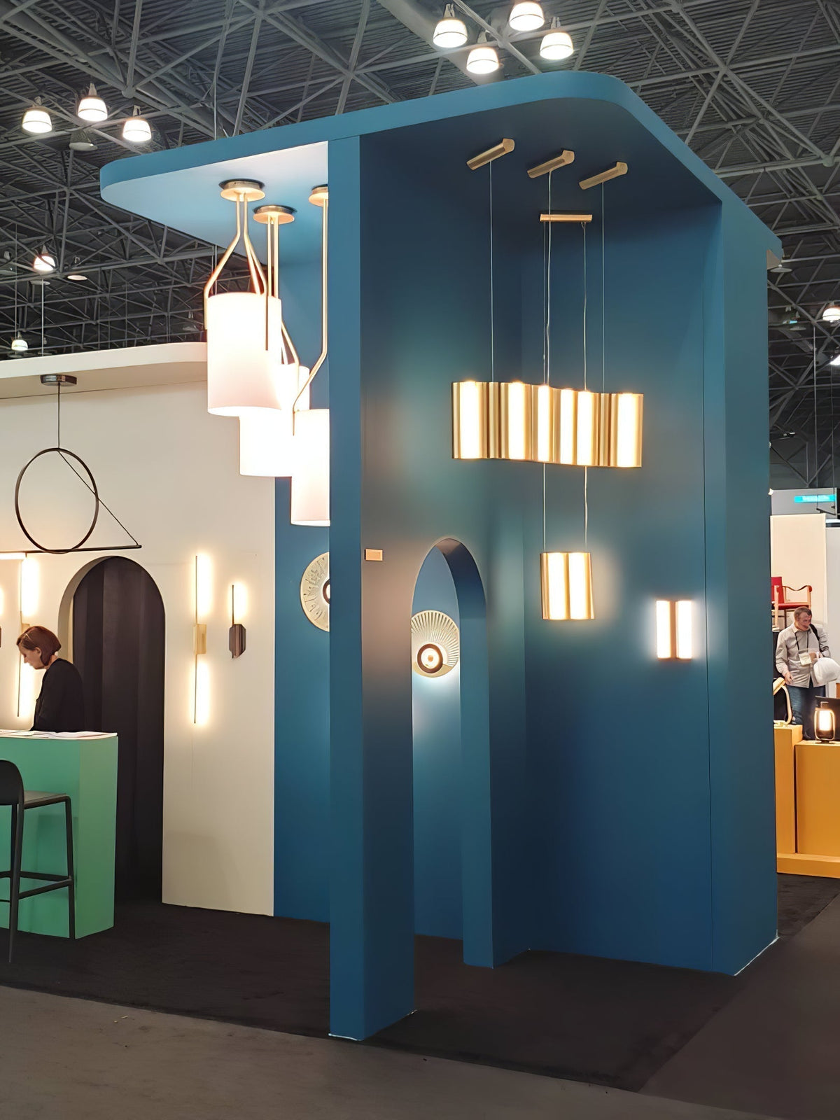 Elveira Lustre LED 3-Lumières Laiton Moderne