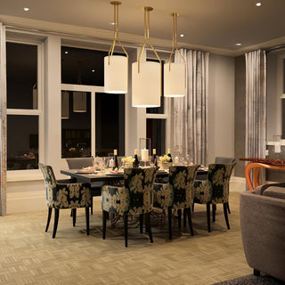 Lustra Lustre LED 3-Lumières Laiton Moderne