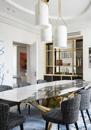 Lustra Lustre LED 3-Lumières Laiton Moderne