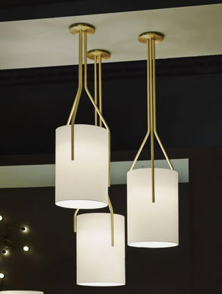 Lustra Lustre LED 3-Lumières Laiton Moderne