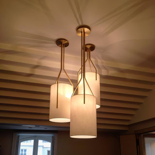 Lustra Lustre LED 3-Lumières Laiton Moderne