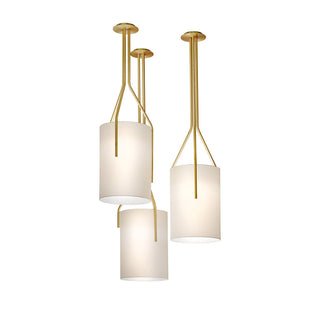 Lustra Lustre LED 3-Lumières Laiton Moderne