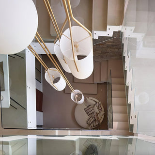 Lustra Lustre LED 3-Lumières Laiton Moderne
