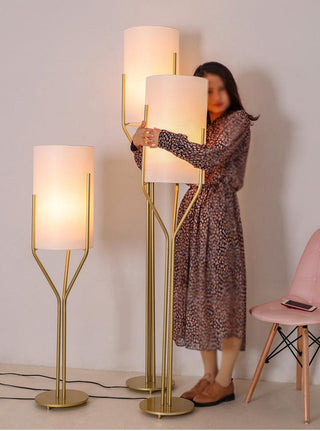 Aureina Lampadaire en Laiton Glam